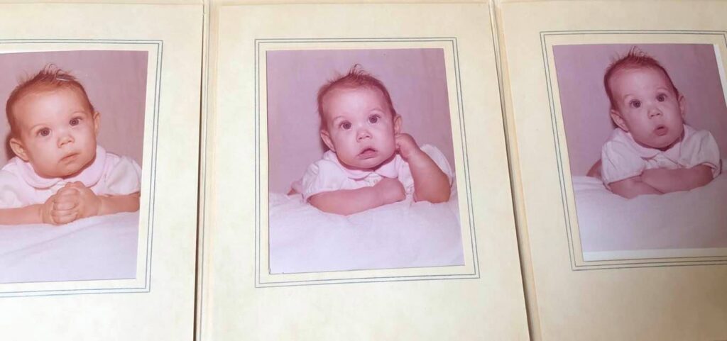 The three expressions of Baby Dana 